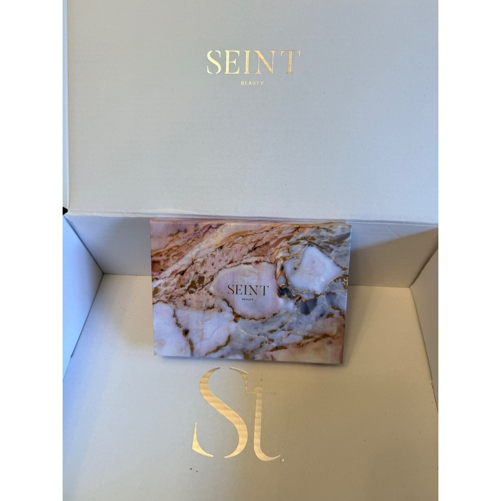 Seint Beauty Double Decker Magnetic Makeup Palette Pink Marble Empty Compact